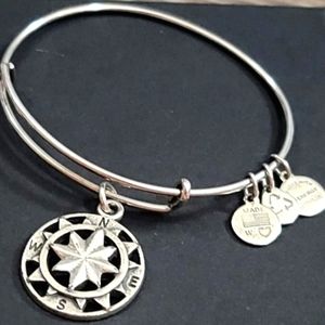 Alex and Ani COMPASS Silver Bangle Bracelet